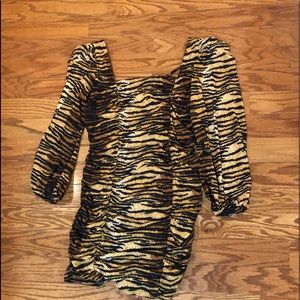 ASOS puffed sleeve bodycon